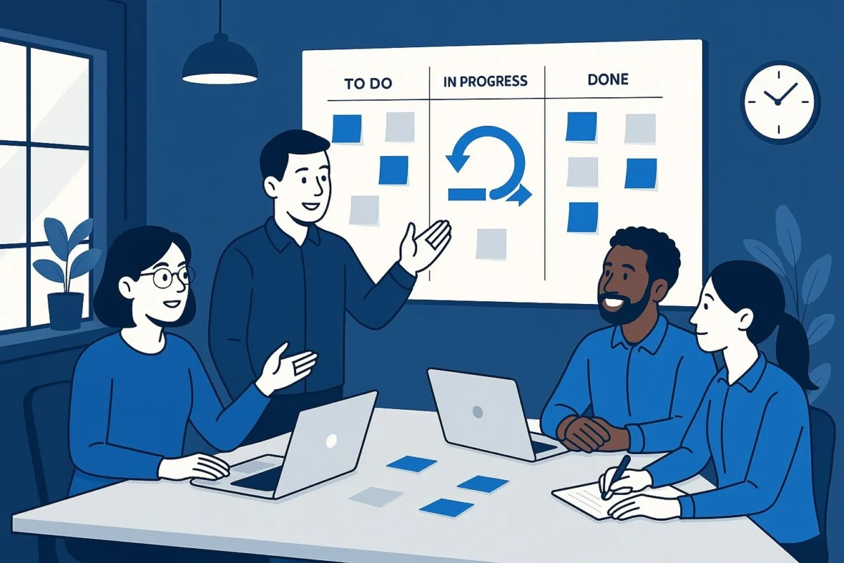 Illustration: Agile Team Collaboration
