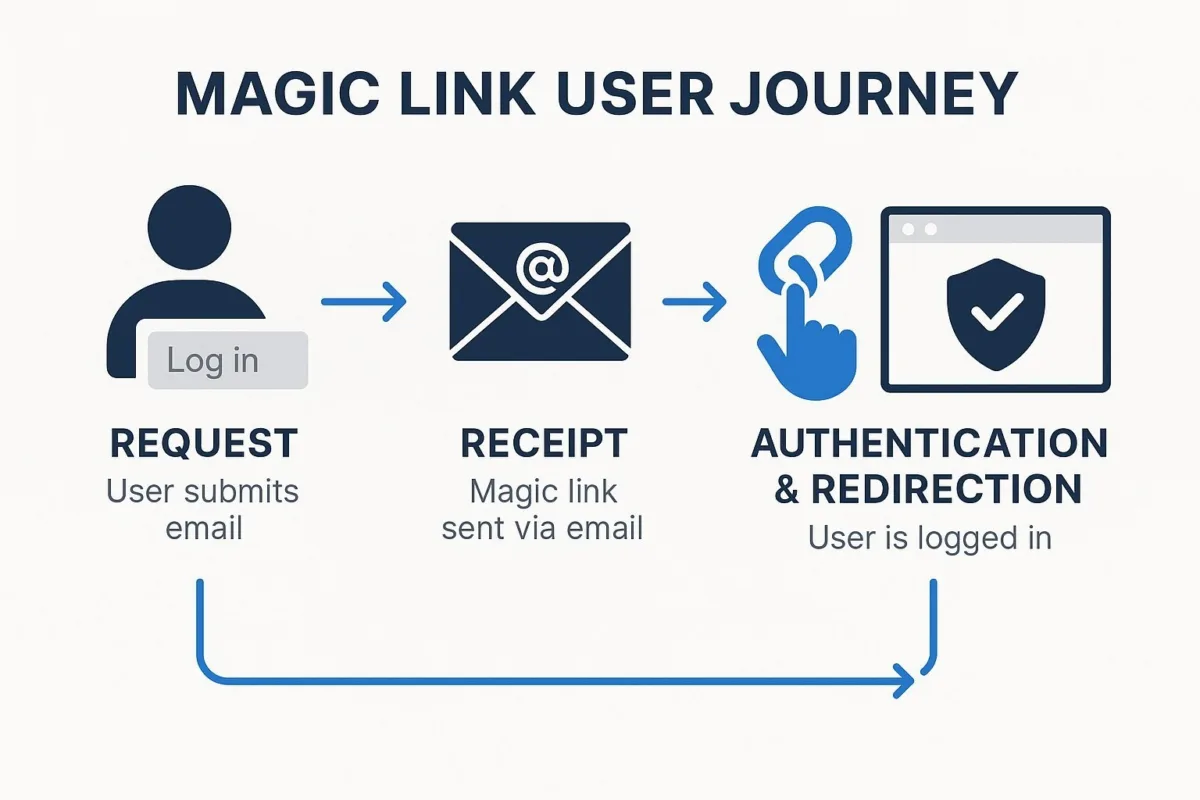 Magic Link Workflow Infographic