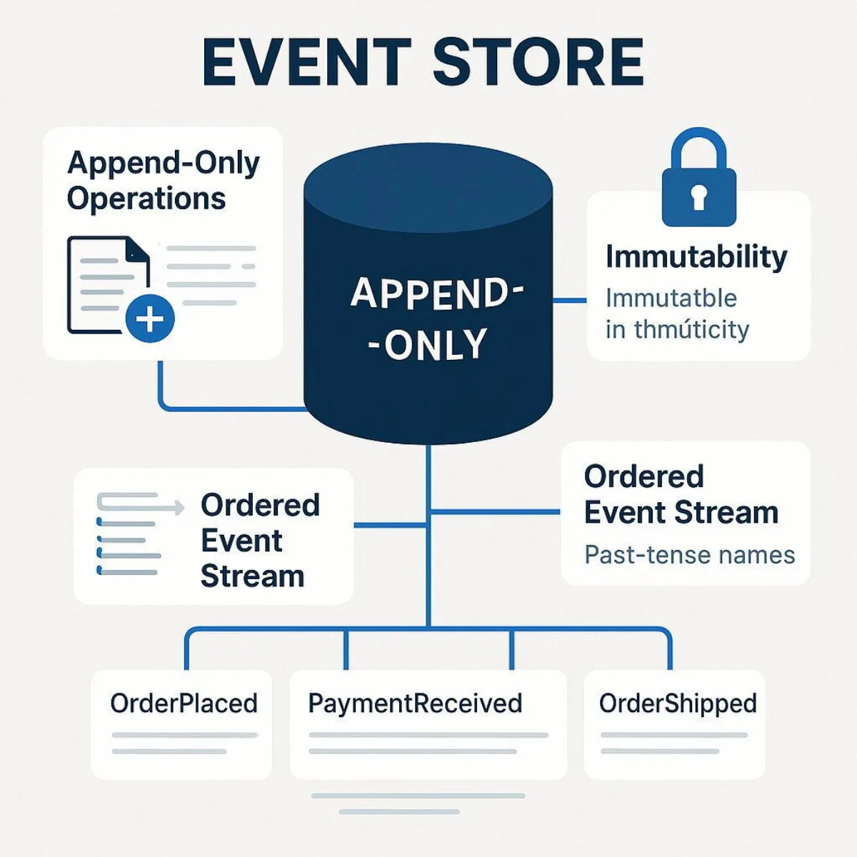 Event Store Core Mechanics Infographic