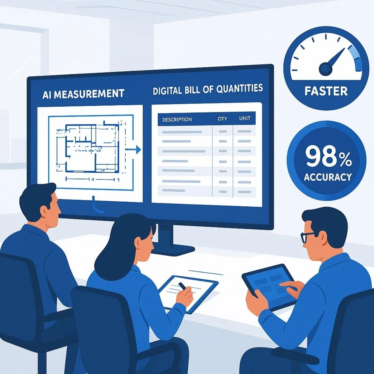 Process Visual: AI-Powered Cost Estimation & Takeoffs