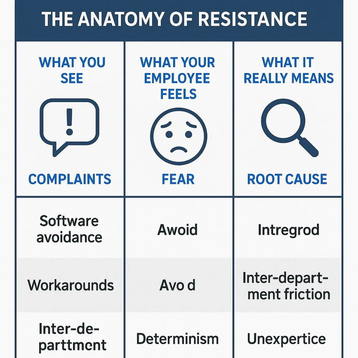 The Anatomy of Resistance: Diagnostic Table