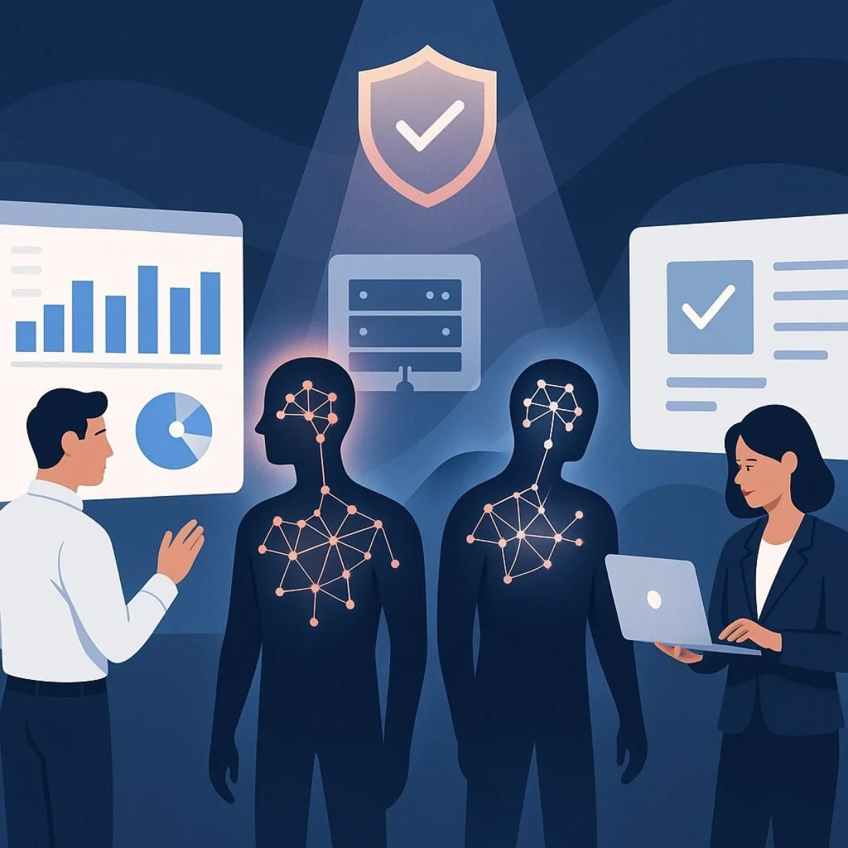 Futuristic Illustration: The Rise of Agentic AI