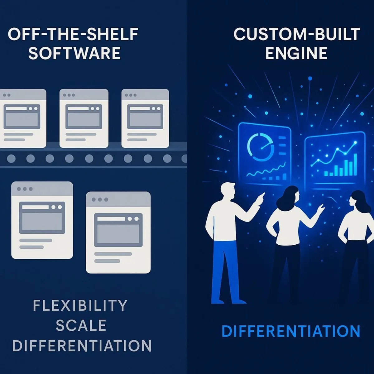 Illustration: Custom vs. Off-the-Shelf Personalization Engines