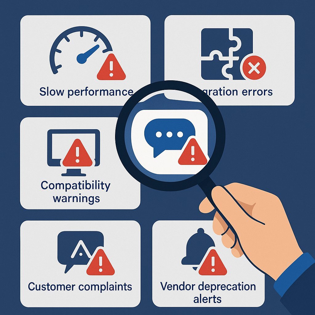 Early Warning Signs of Needed Adaptive Maintenance