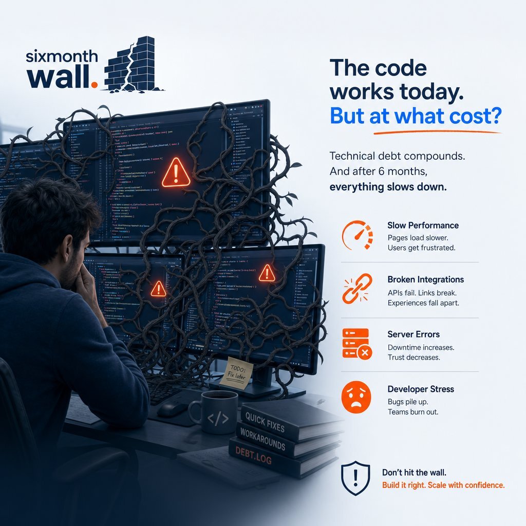 The 6-Month Wall: Warning Signs of AI Technical Debt