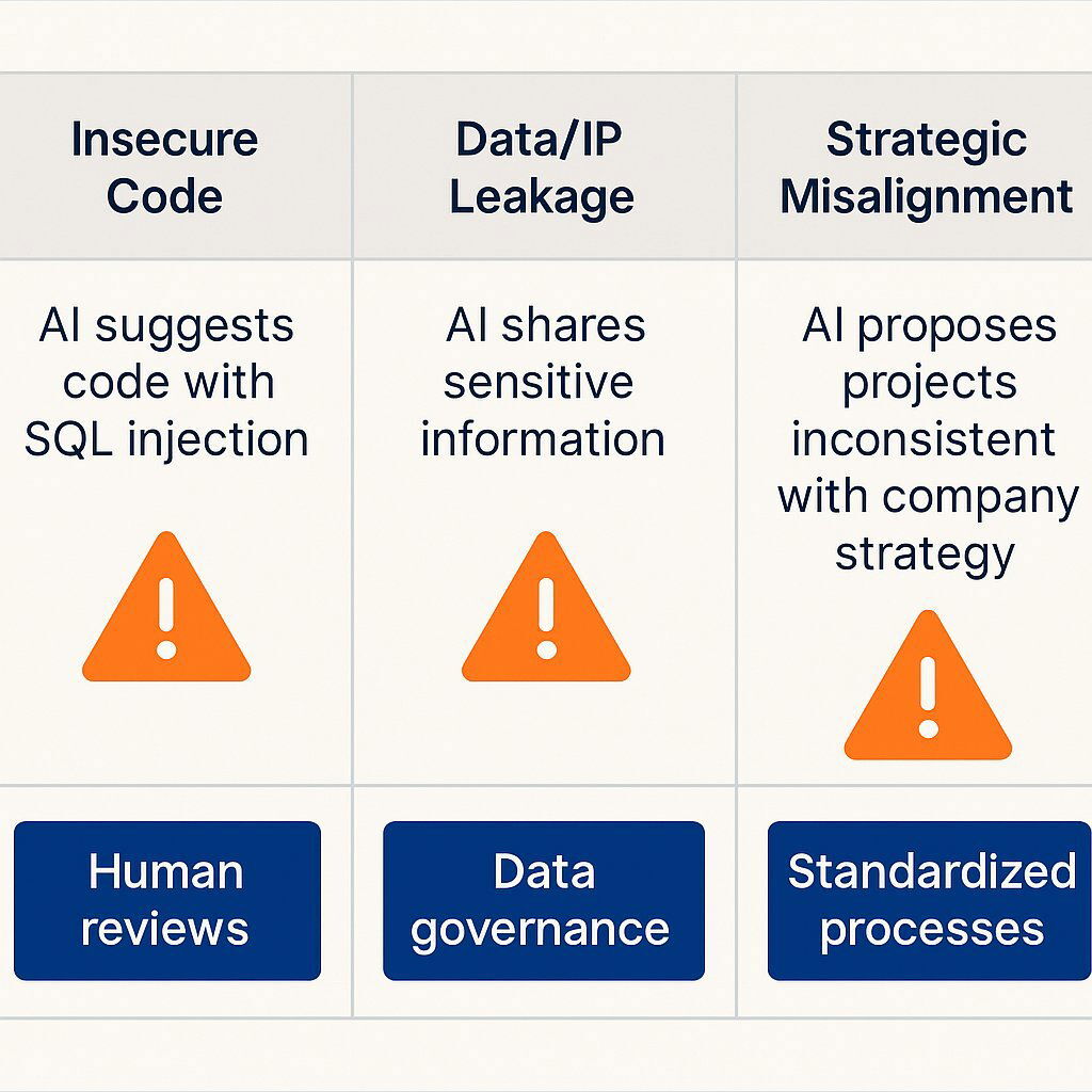 Risk Table Visualization: AI Adoption Dangers & Mitigations