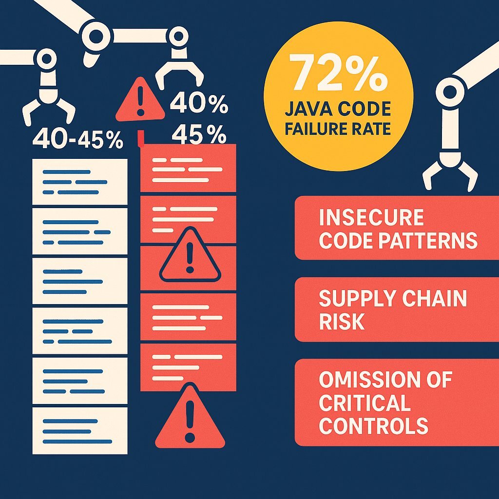 Infographic: AI Code Generation—Hidden Security Failure Rates