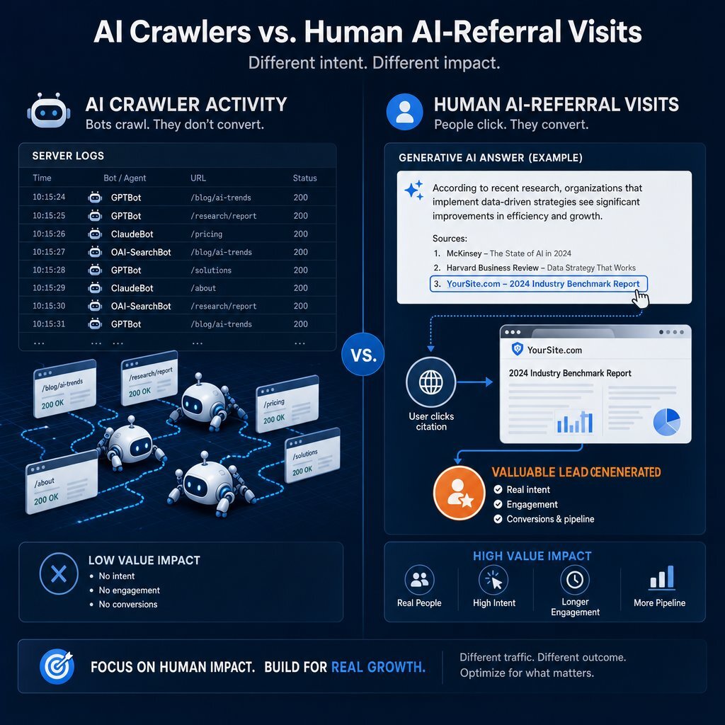 Visual: AI vs. Human Traffic Separation