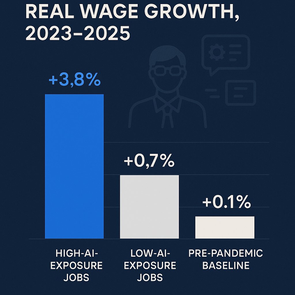 Wage Growth in AI-Exposed Jobs (Exposure Paradox)