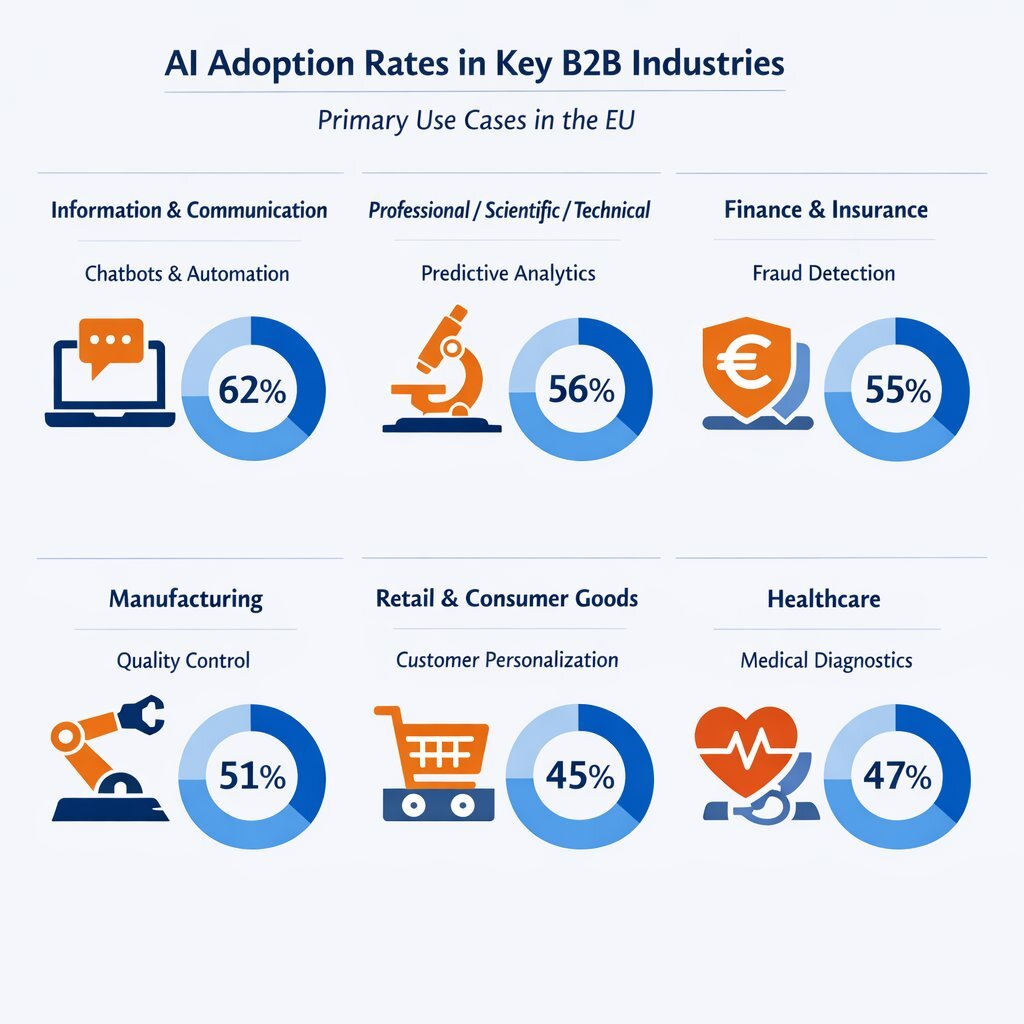 Infographic: AI Use Cases & Industry Adoption (2026)