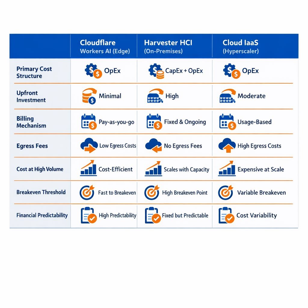 Supporting Visual: Infrastructure Economics Comparison Infographic