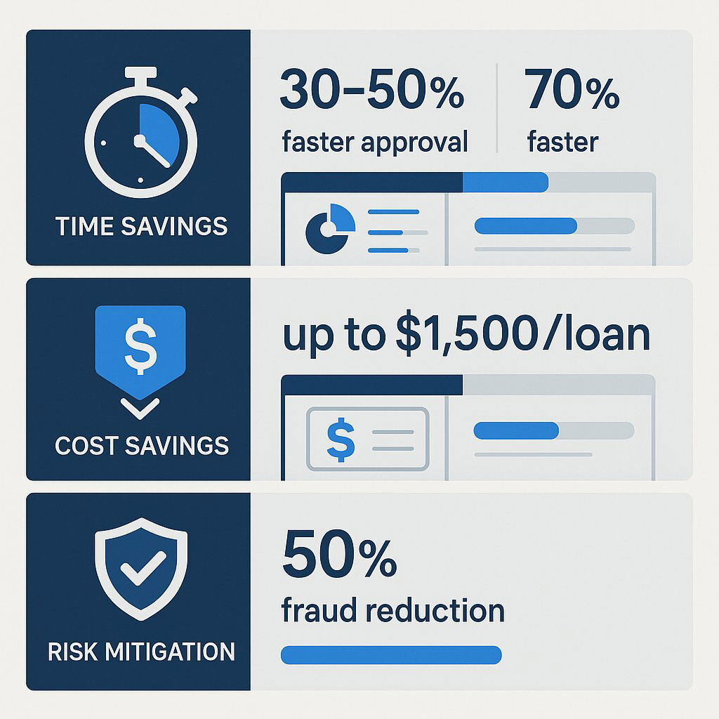 Infographic: Quantifiable Benefits of AI in Mortgage Lending