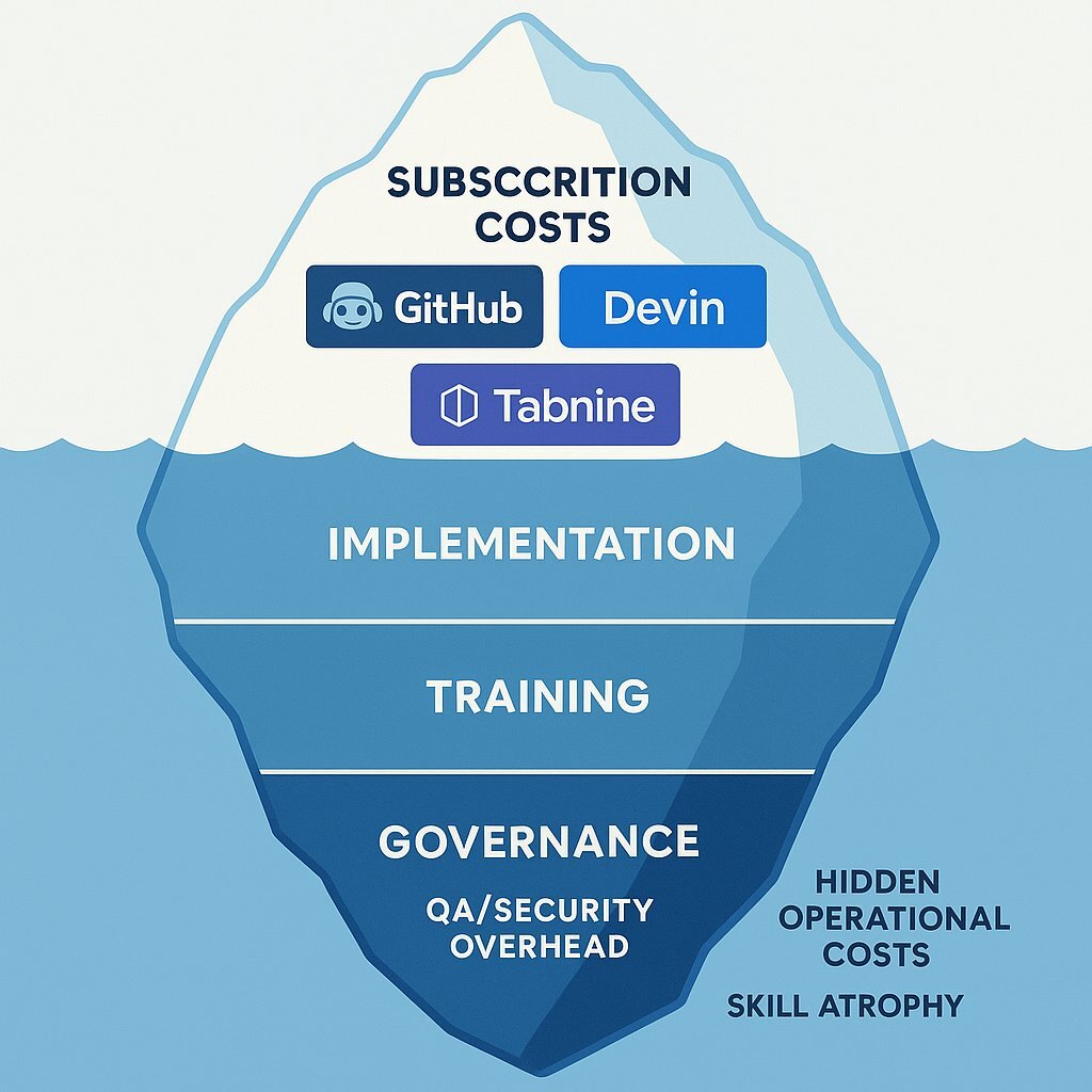 Infographic: TCO Breakdown for AI Adoption in Development