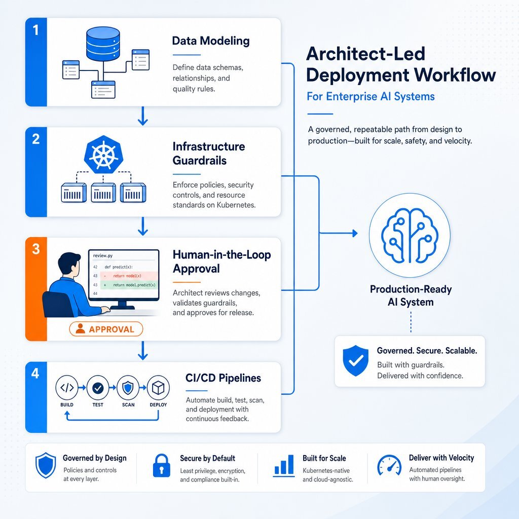 Human architectures ensure safe, sustainable enterprise AI deployment.