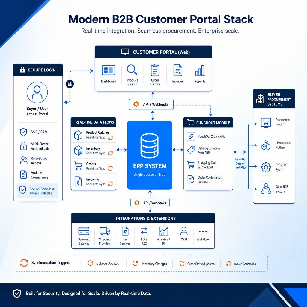 ERP Integration Architecture for B2B Portals