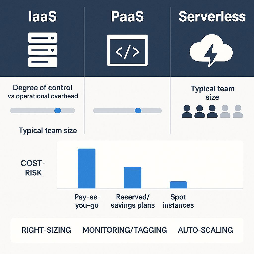Cloud Cost Models and Optimization Strategies Infographic