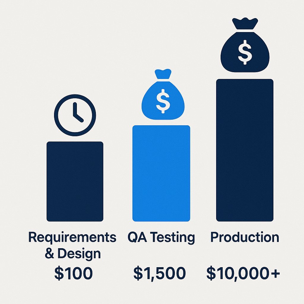 Infographic: Cost of Bug Fixes Across SDLC