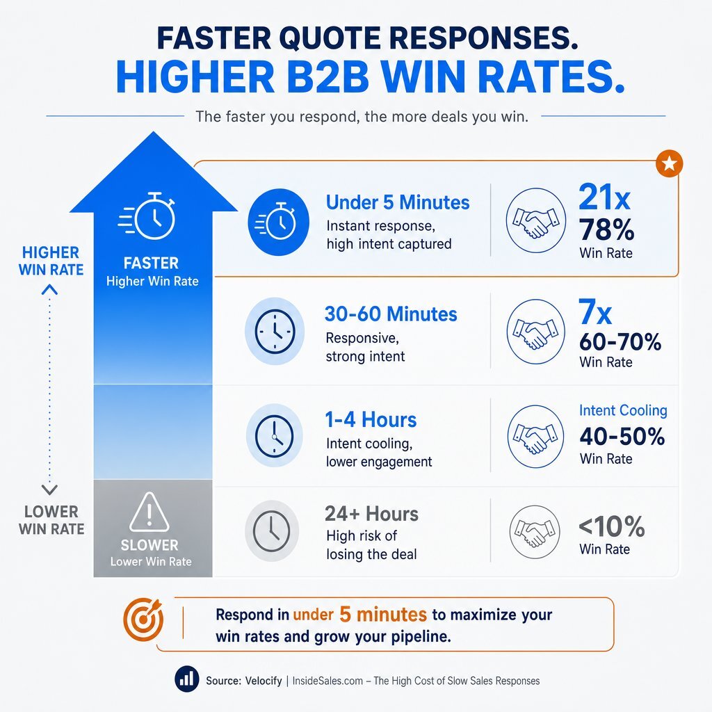 CPQ Response Time Impact Infographic