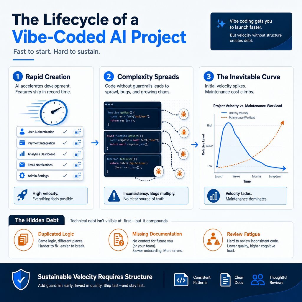 The Debt Spiral: From Rapid AI Delivery to Hidden Maintenance Costs