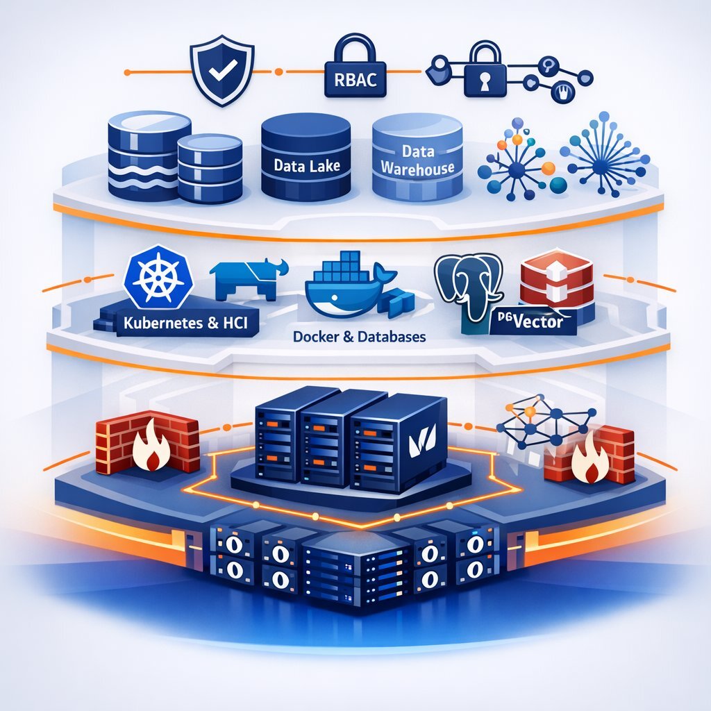 Data & Security Foundation – Modern AI Stack Visualization