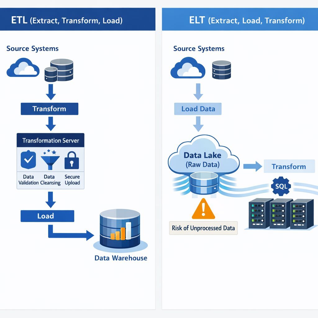 Enterprise-Grade ETL vs ELT Pipeline Architecture