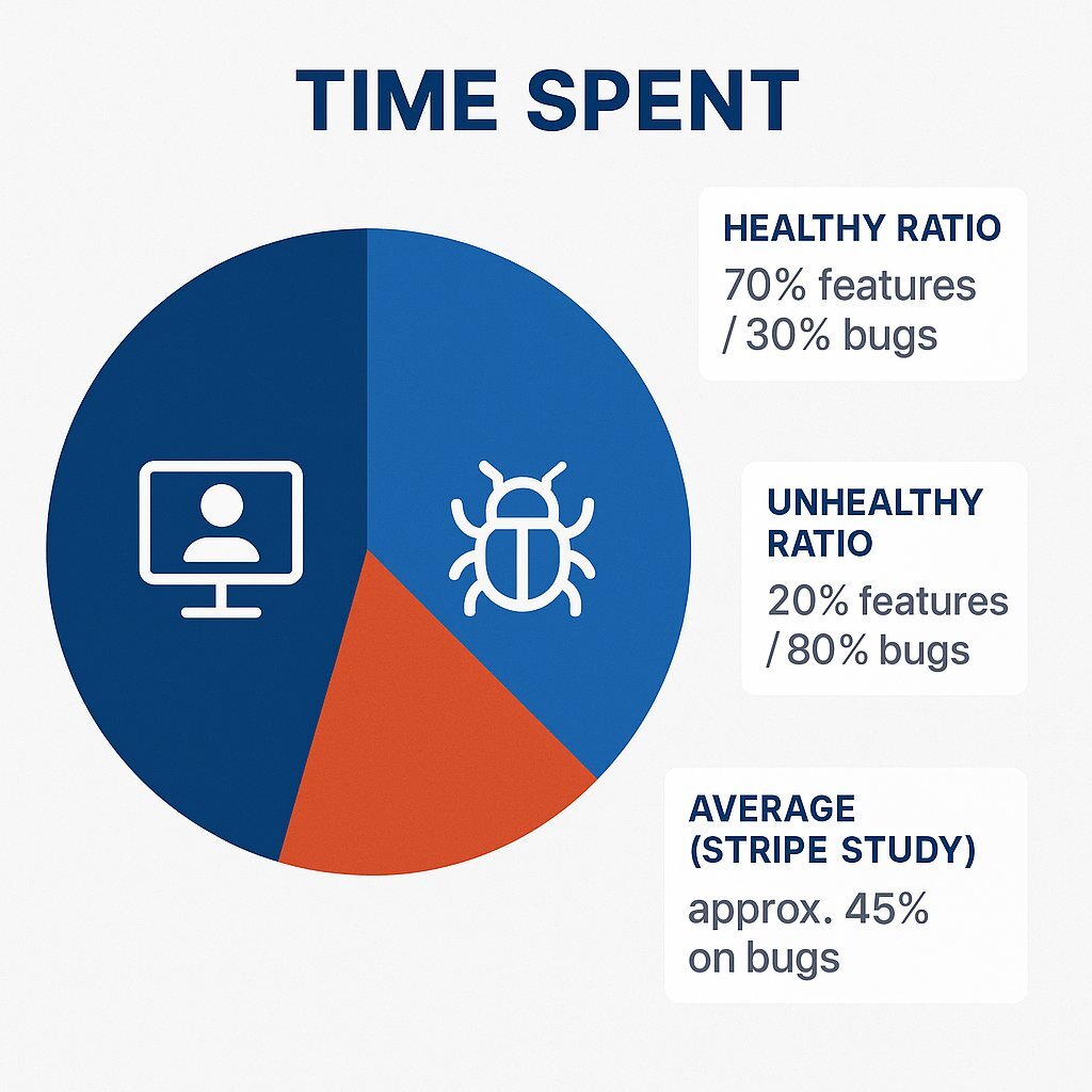 Engineering Time Allocation: Features vs. Bug Fixes