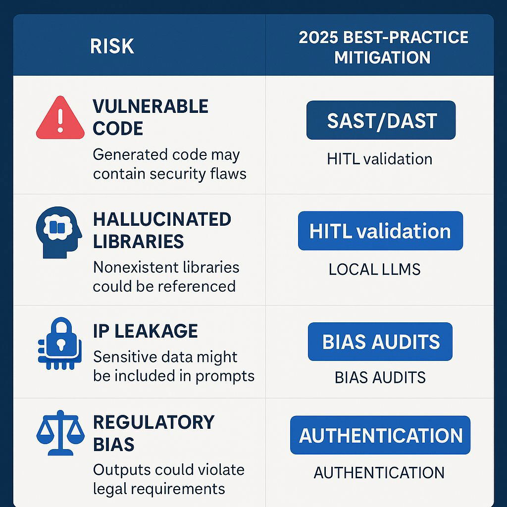 AI Security & Governance Risks Infographic