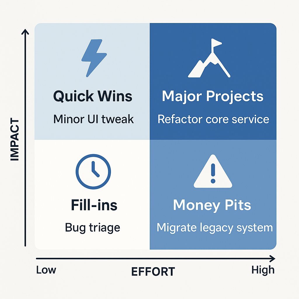 Impact/Effort Prioritization Matrix