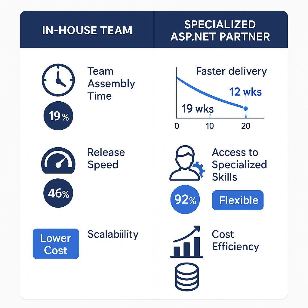 Specialized Partner vs. In-House Team: Key Metrics Comparison