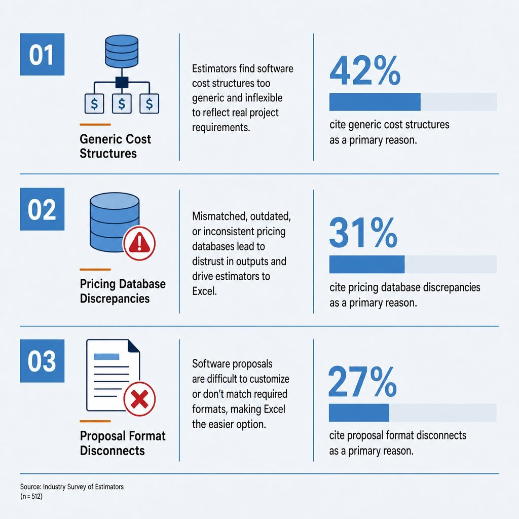 Infographic: Why Estimators Default to Excel