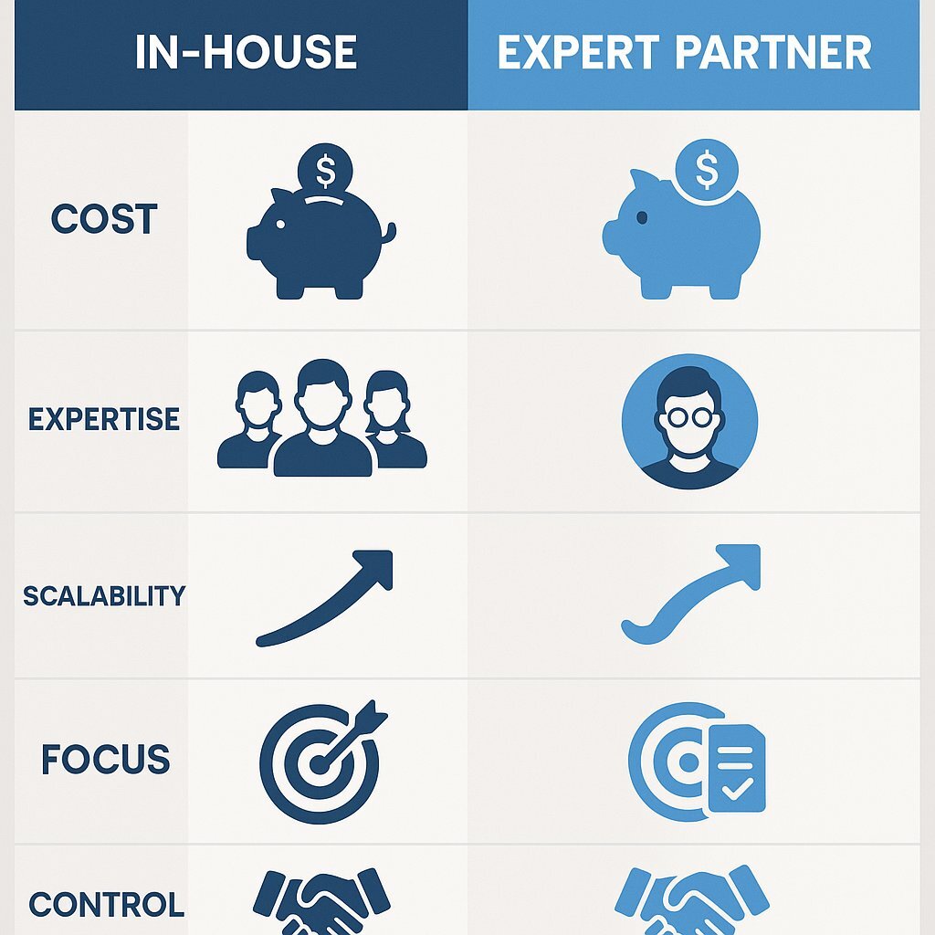 In-house vs. Expert Partner: Strategic Choice Table