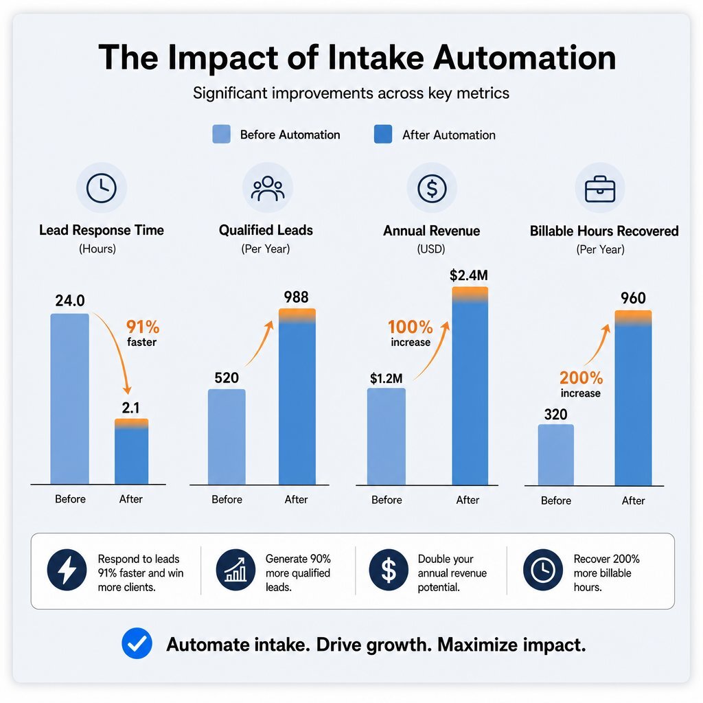 Revenue Impact of Intake Automation: Before and After