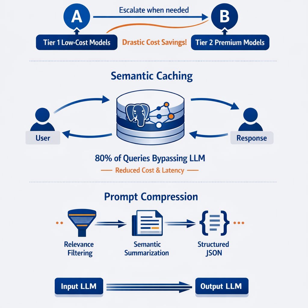 Infographic: LLM Cost Optimization by Architectural Layer