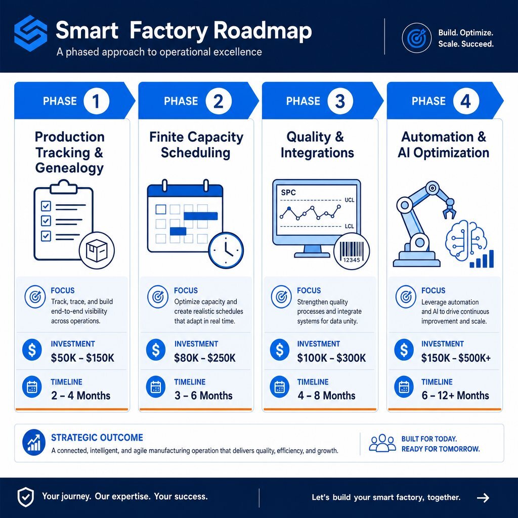 The Four-Phase Custom Software Roadmap