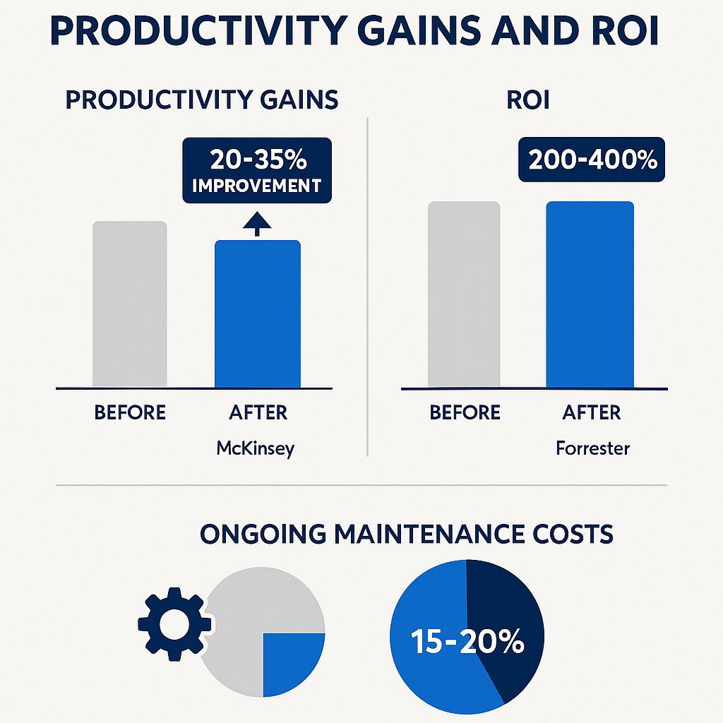 Measuring Productivity Gains and ROI Infographic