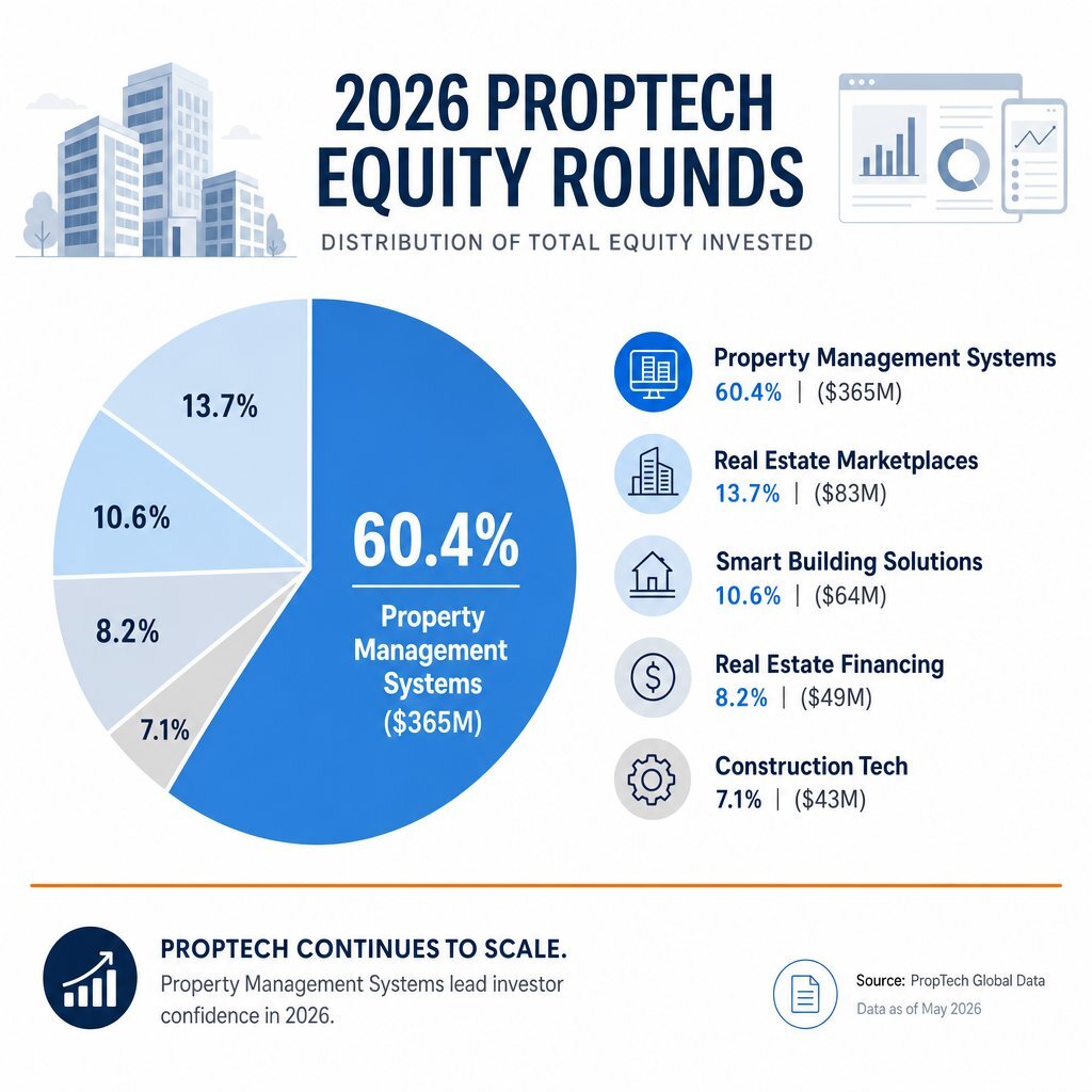 Infographic: PropTech Funding Breakdown 2026