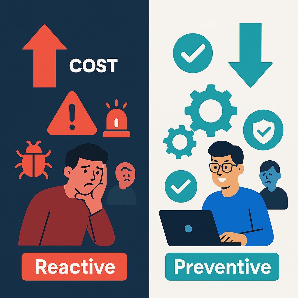 Infographic: Reactive vs. Preventive Maintenance