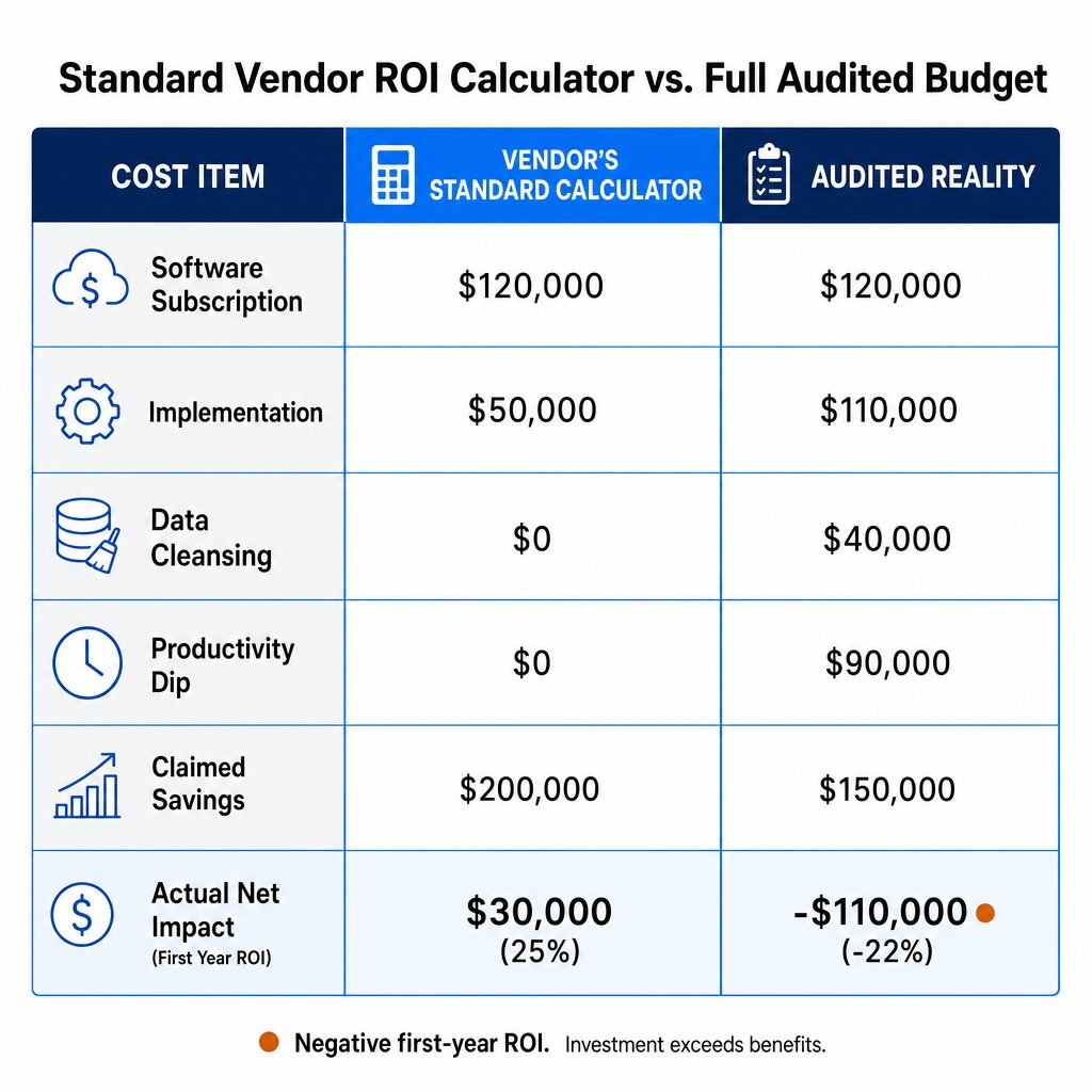 ROI Component Cost Comparison Table