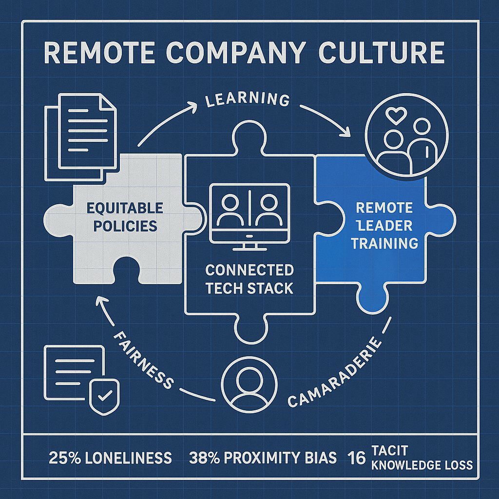 Intentional Remote Culture Blueprint – Visual Diagram