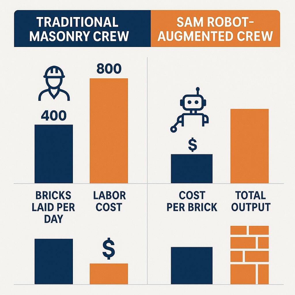 Infographic: Ground Robots ROI for Bricklaying