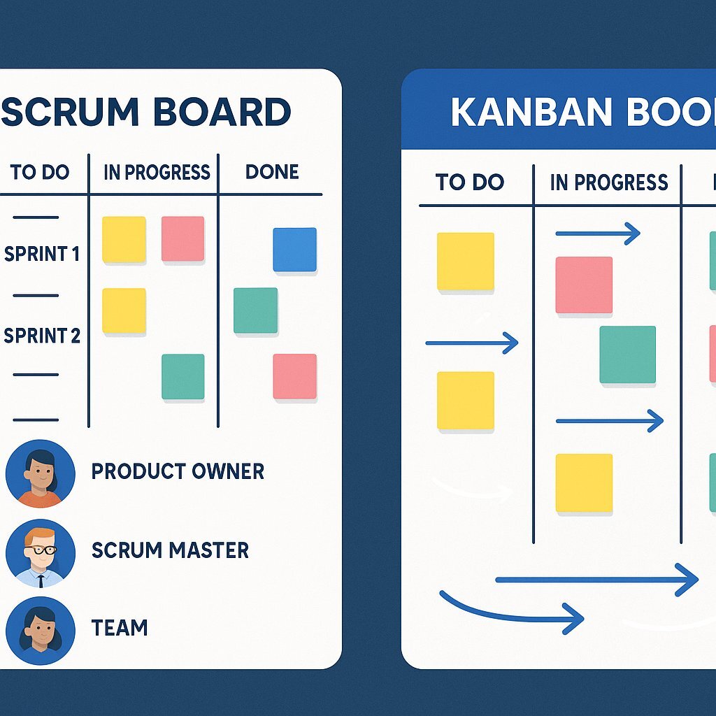 Scrum and Kanban: Frameworks under the Agile Umbrella