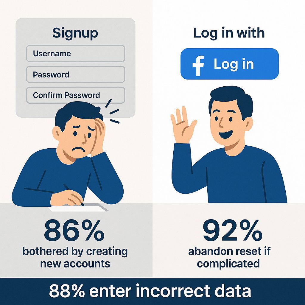 Friction of Traditional Account Creation
