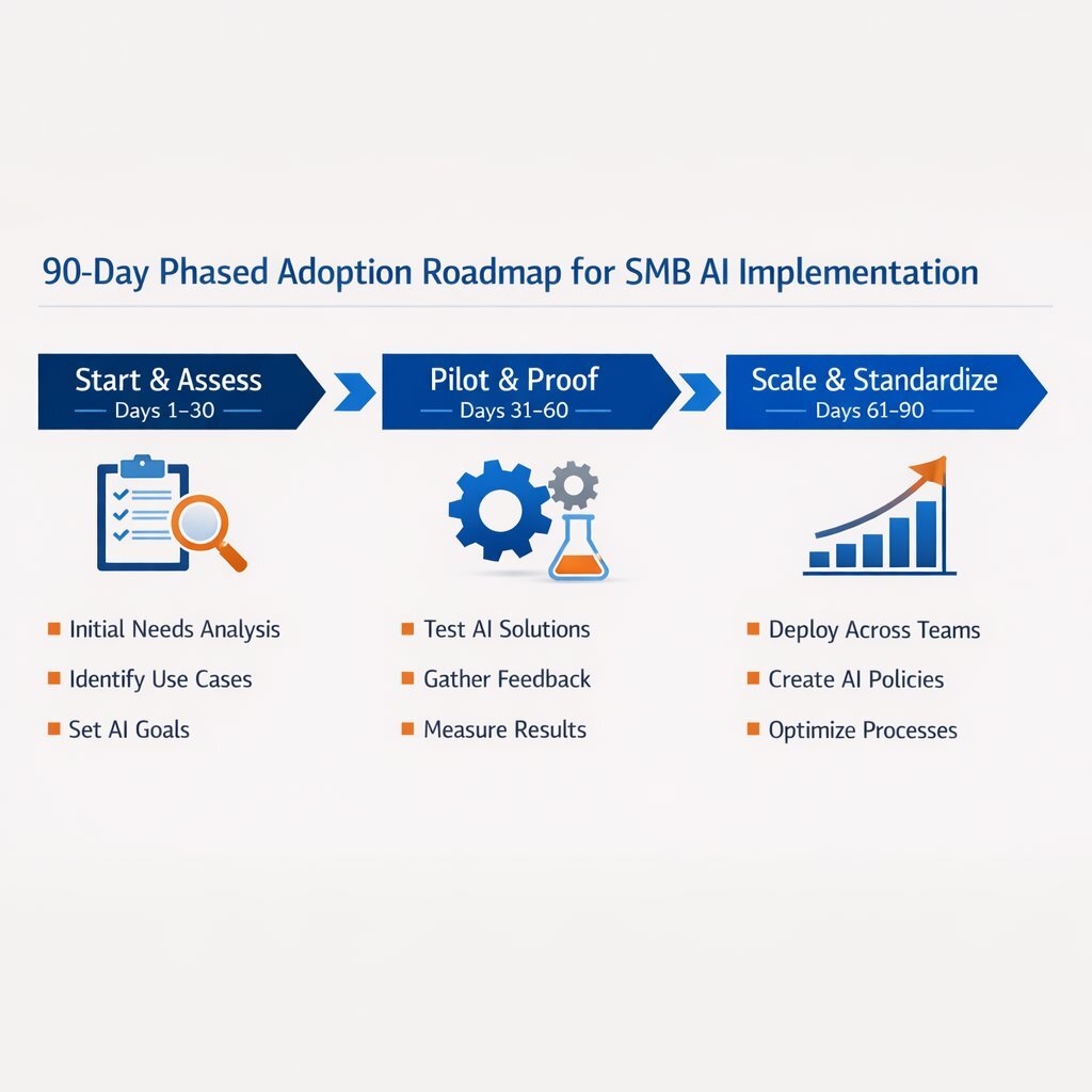 Infographic: The 90-Day SMB AI Adoption Roadmap
