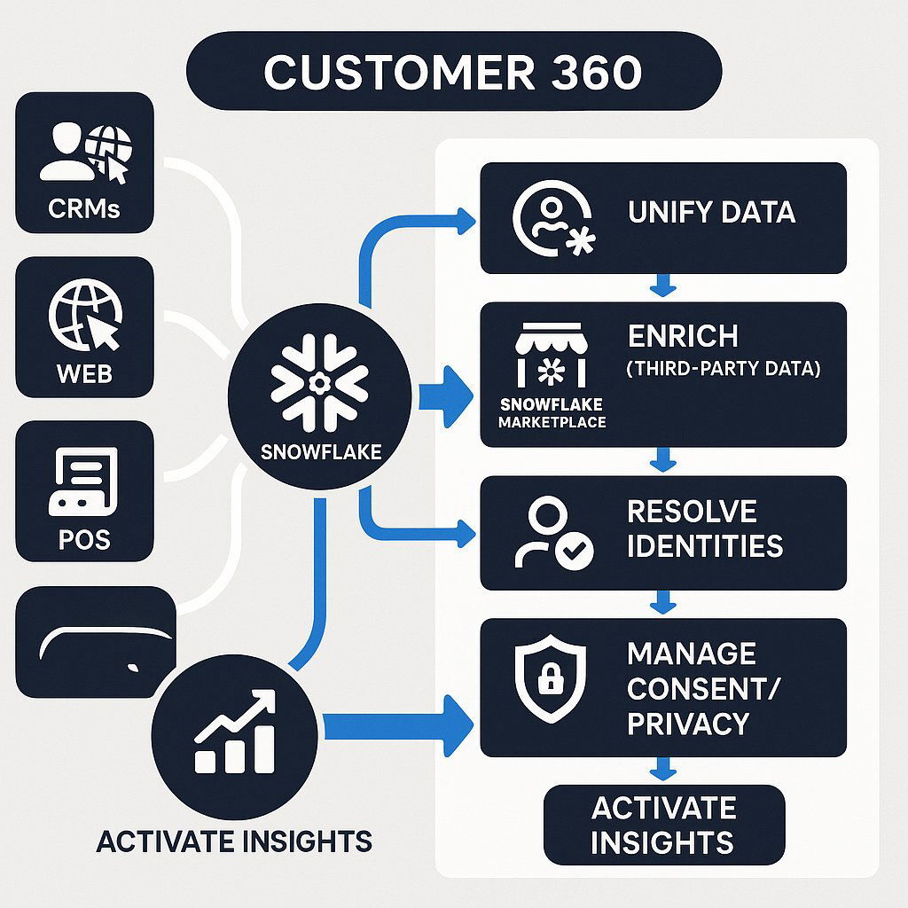 The Customer 360 Use Case with Snowflake