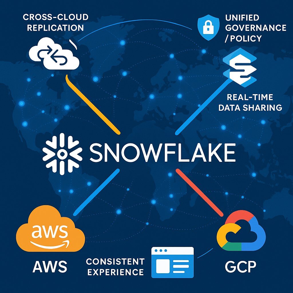 Snowflake Multi-Cloud and Snowgrid Visualization