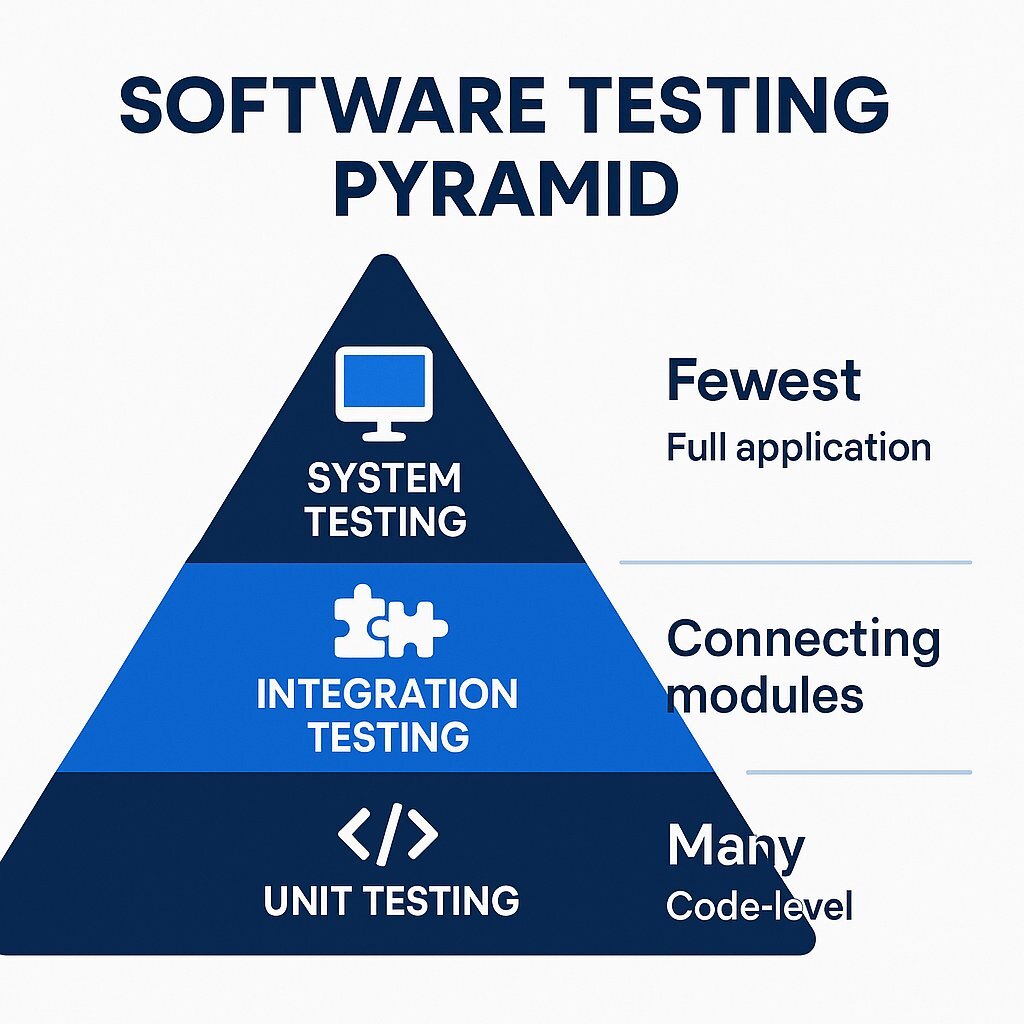 Software Testing Pyramid – Testing Levels Infographic
