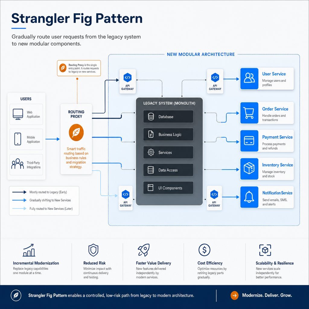 Strangler Fig Pattern Illustrated