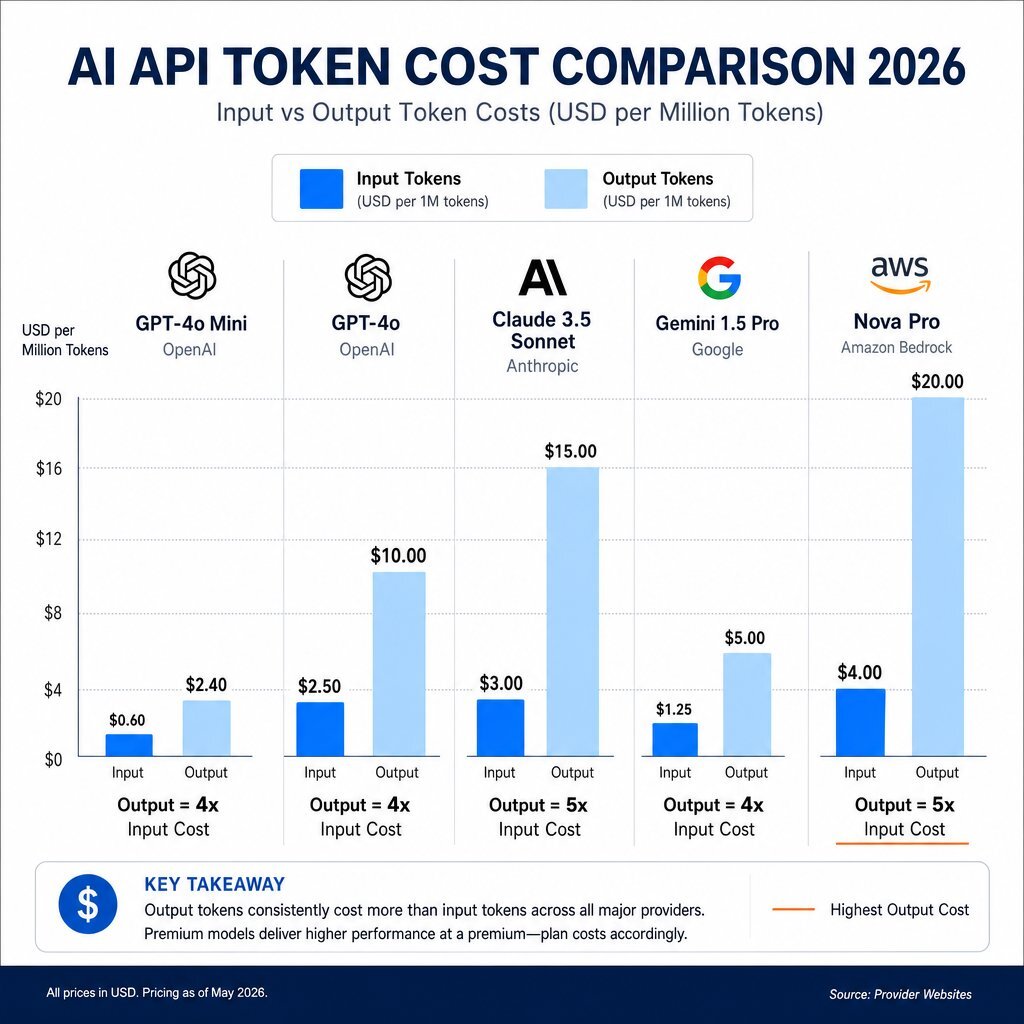 2026 Token Pricing Breakdown: Input vs Output Asymmetry