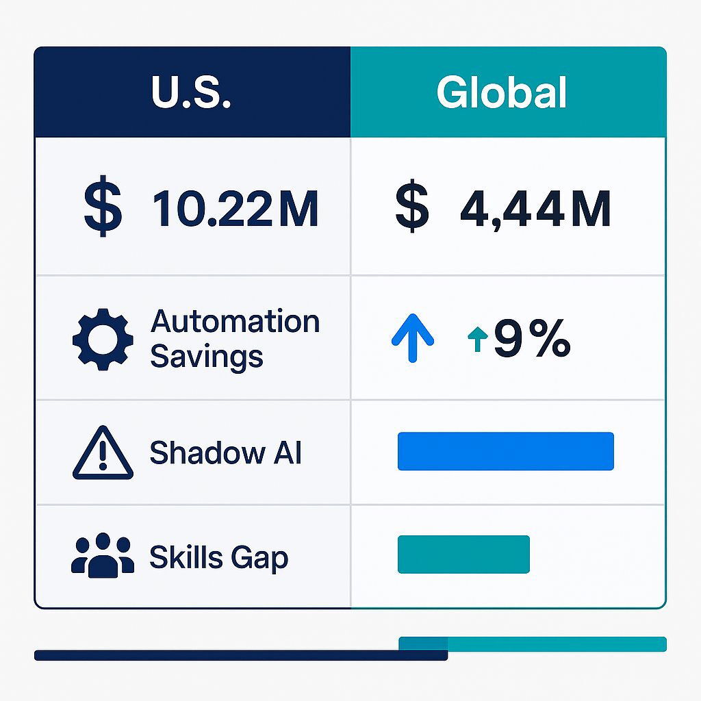 Infographic: U.S. Penalty vs. Global Breach Costs
