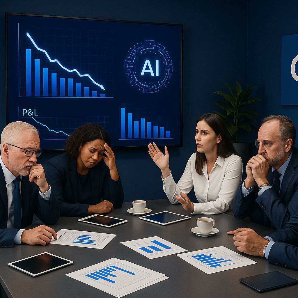 Busy Executive Worried About AI ROI